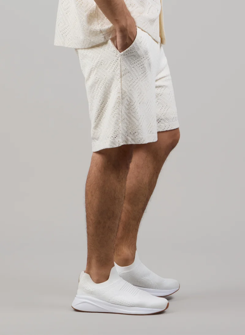 Just Nature  Textured Knit Resort Shorts for Men | Best Price UAE